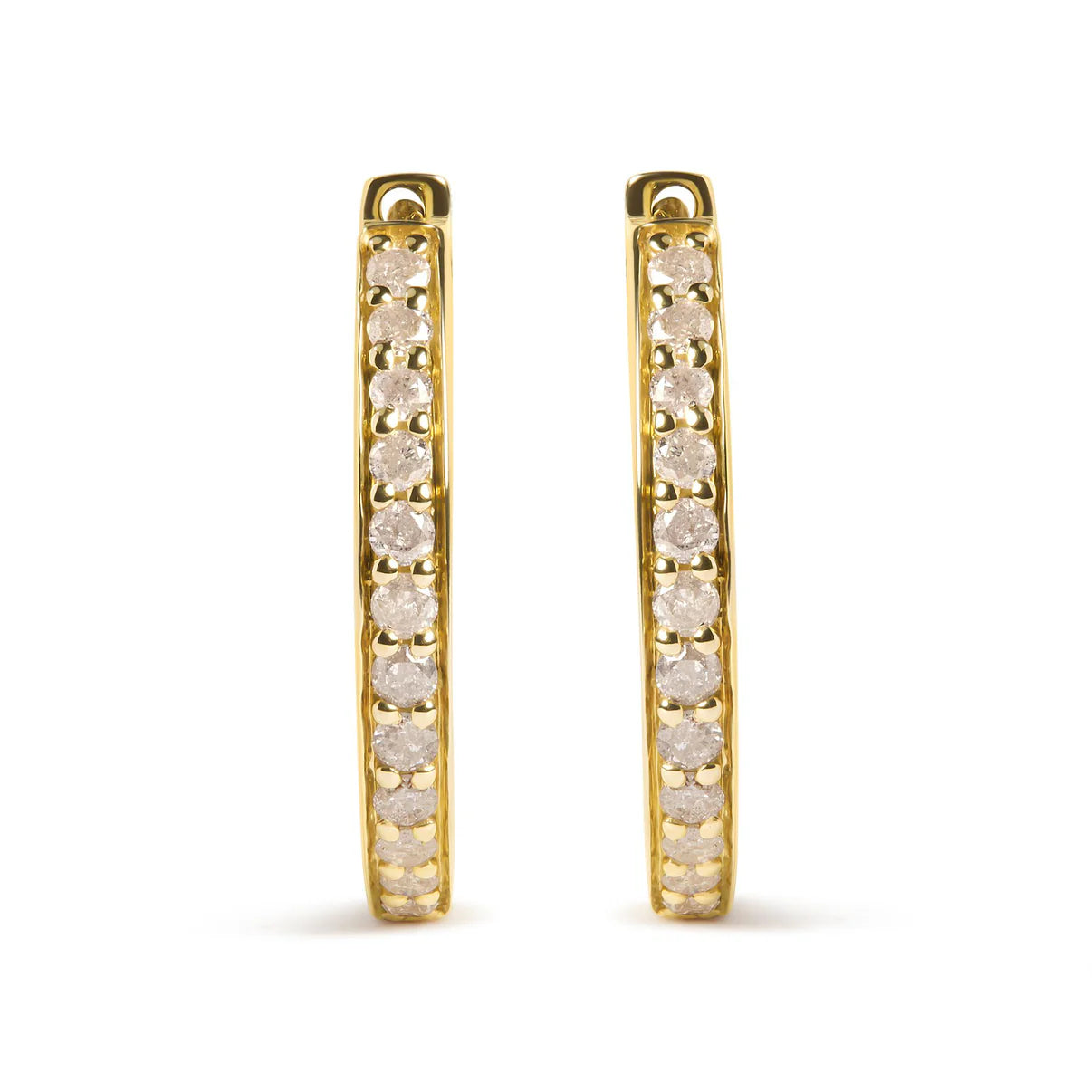 10K Yellow store Gold Diamond Earrings