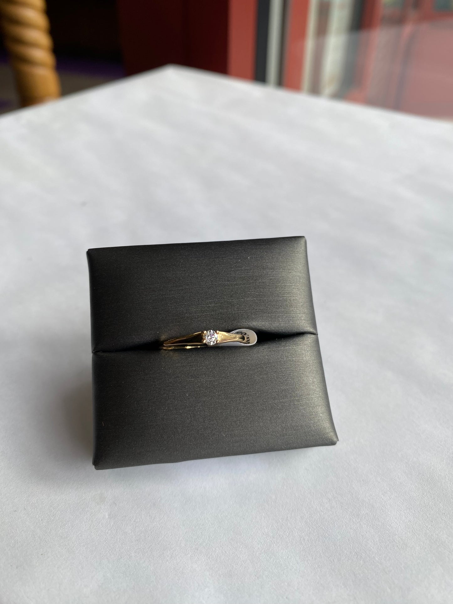 10K Yellow Gold & Diamond Promise Ring
