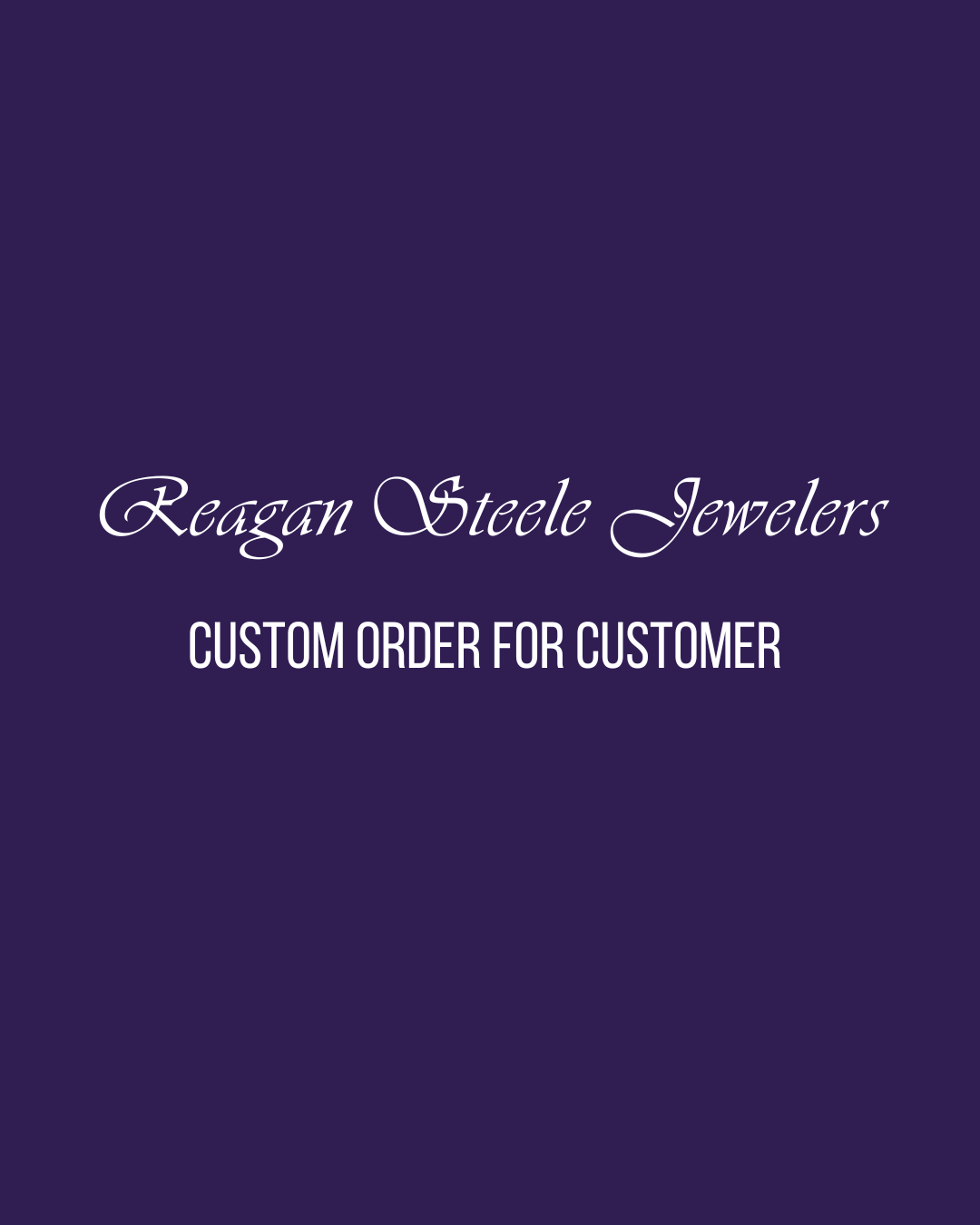 Custom Order - Jennifer Vanvliet