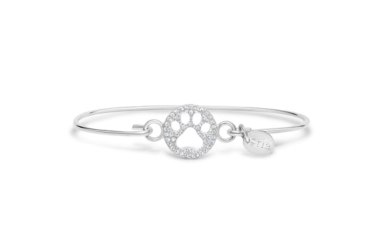 Pave Paw Print Bracelet