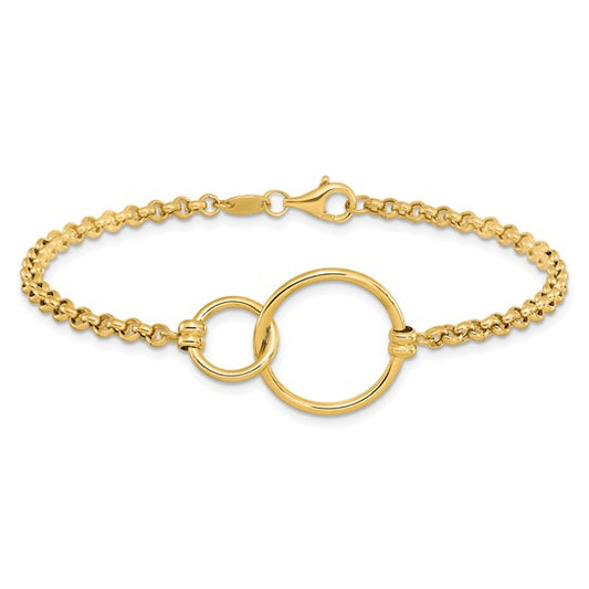 Leslie's 10K Interlocking Circles Bracelet